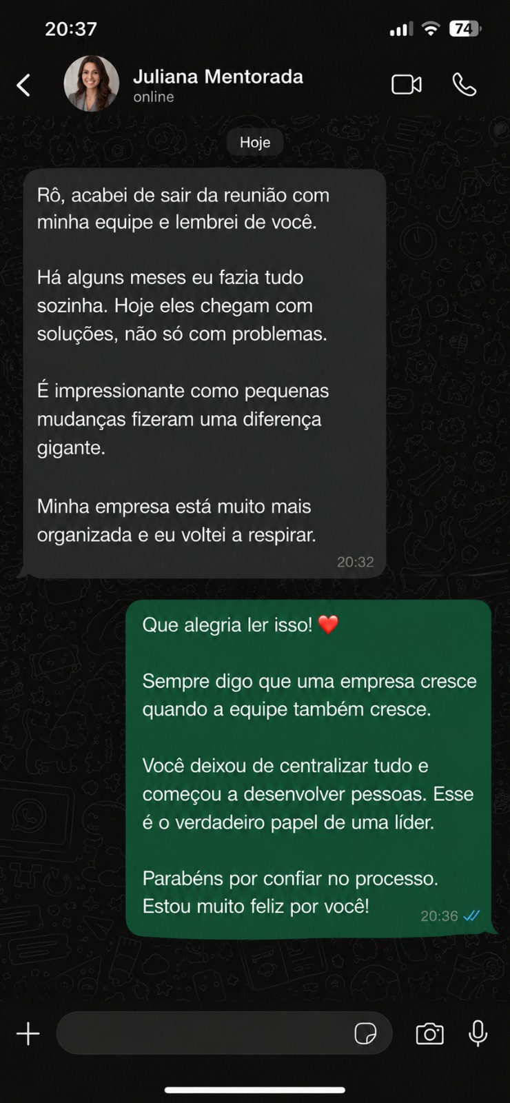 Depoimento de Juliana, aluna do Método ELLAS