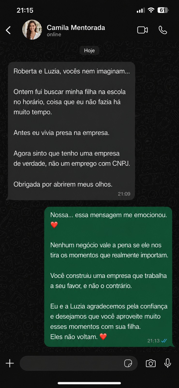 Depoimento de Camila, aluna do Método ELLAS