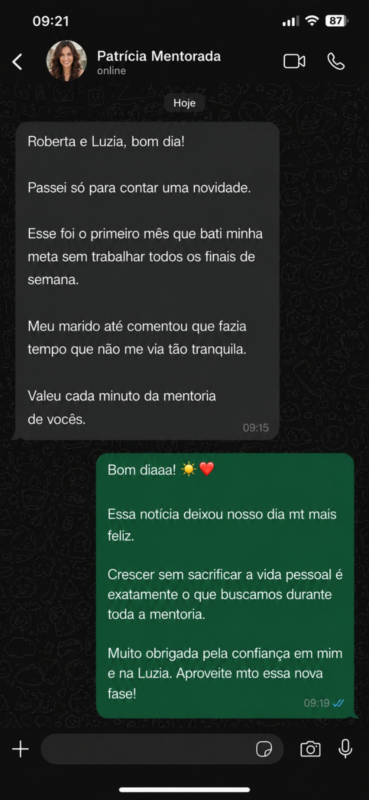 Depoimento de Patrícia, aluna do Método ELLAS