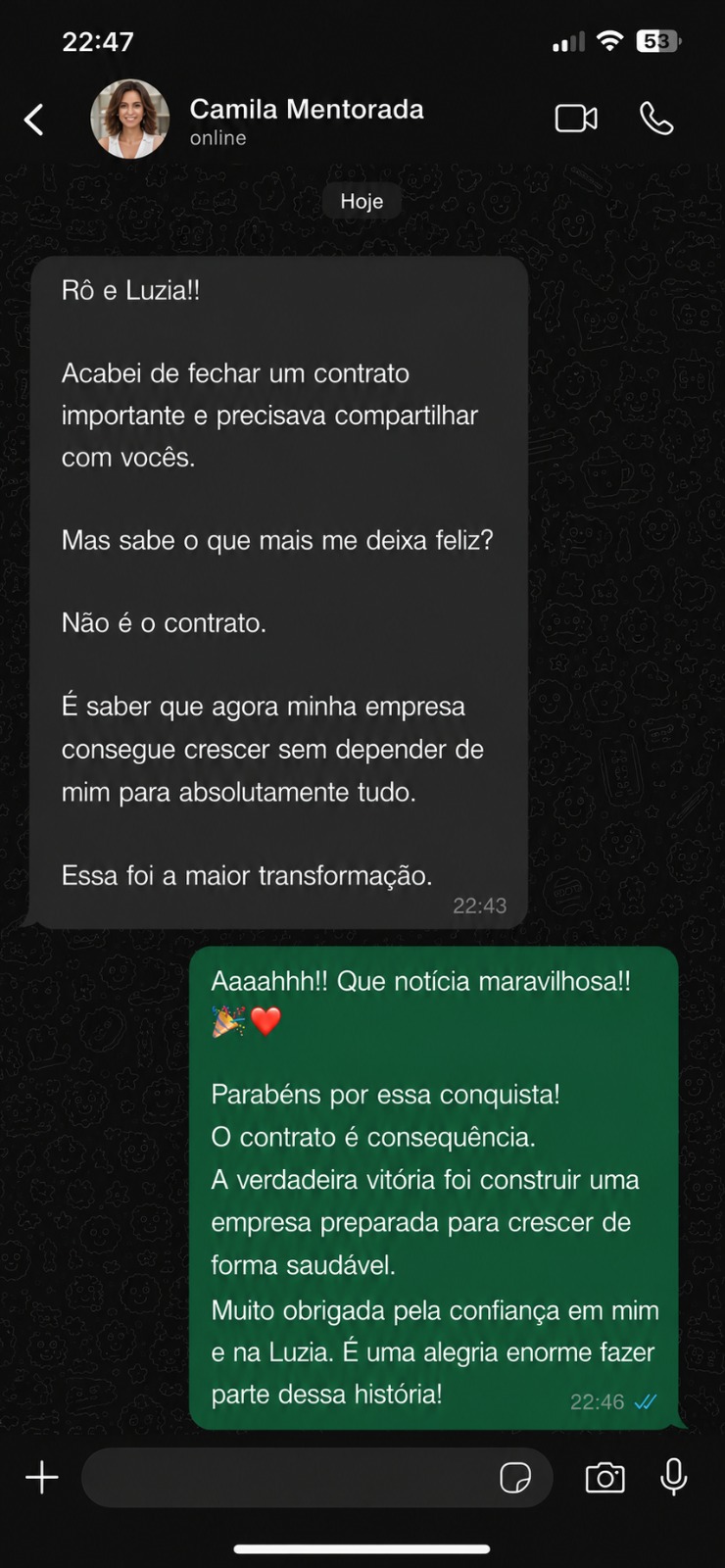 Depoimento de Camila, aluna do Método ELLAS