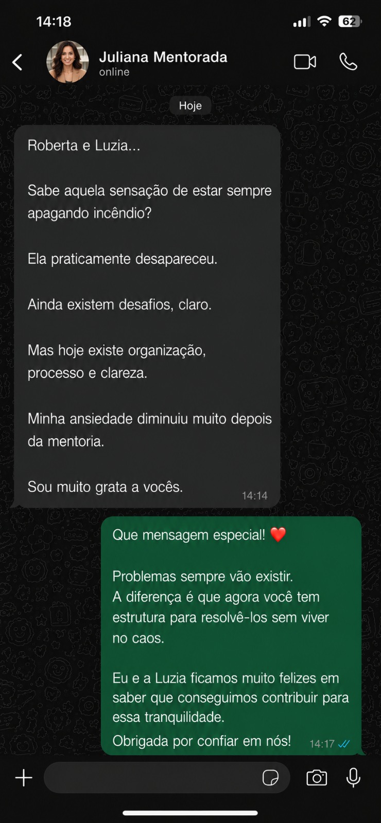 Depoimento de Juliana, aluna do Método ELLAS